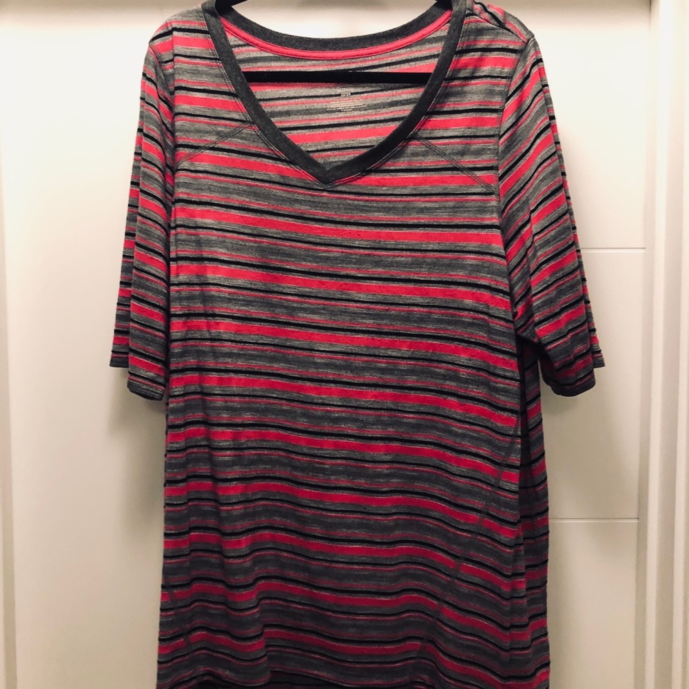 Lane Bryant Long Multi-Colored Active Tee